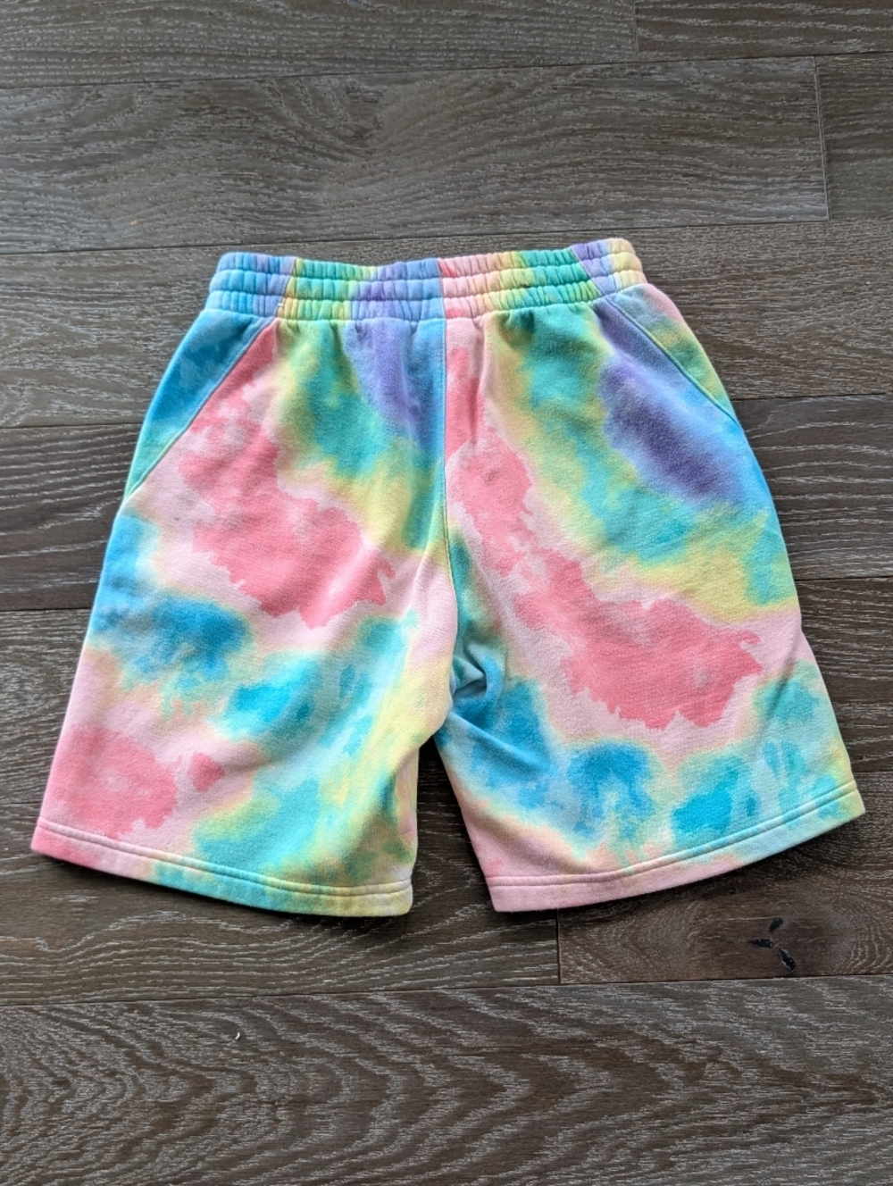 Nike Sportswear Club Fleece Big Kids' Tie-Dye Shorts Size Medium - Picture 8 of 10